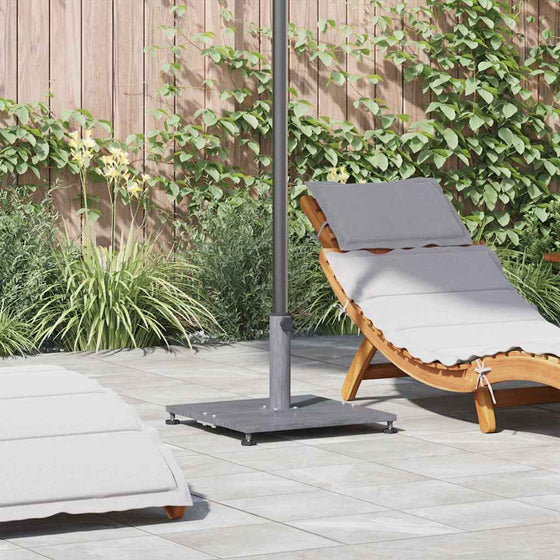 Parasolvoet Donkergrijze Houten Look 45 X 45 X 31 Cm