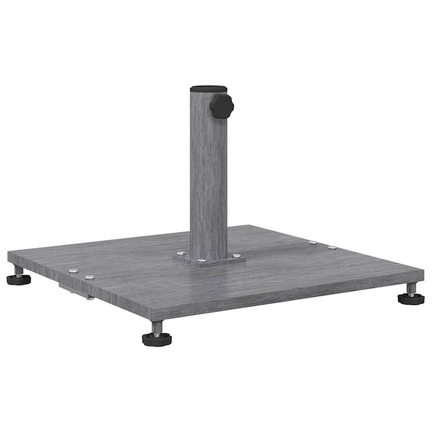 Parasolvoet Donkergrijze Houten Look 45 X 45 X 31 Cm