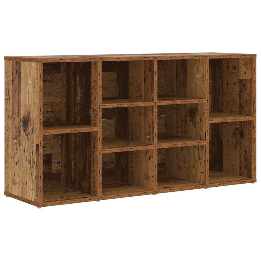 Schoenenbank Met Plank Oudhout 103 X 30 X 54,5 Cm Bewerkt Hout