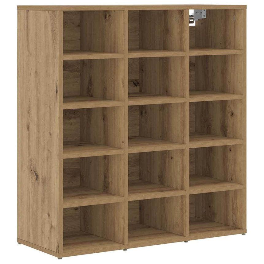 Schoenenkast Artisan Eiken Bewerkt Hout