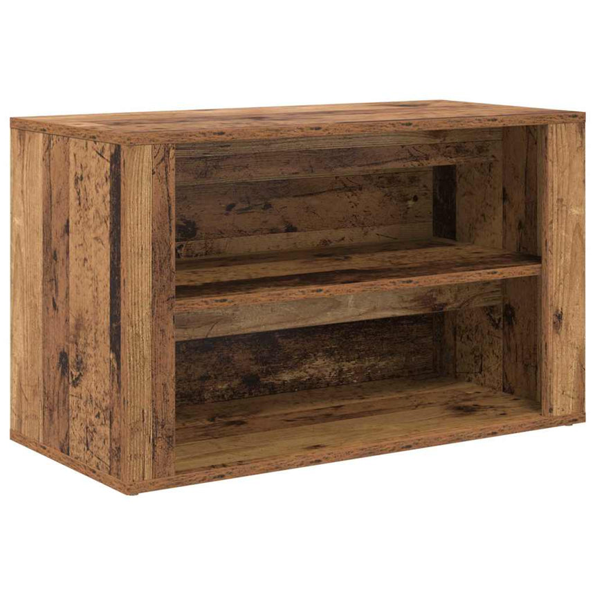 Schoenrek Met Plank 75 X 35 X 45 Cm Bewerkt Hout