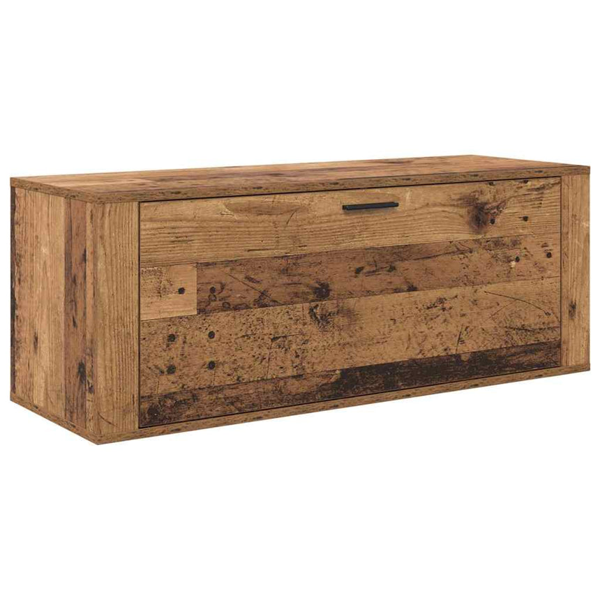 Schoenenkast Met Plank 100 X 35 X 38 Cm Bewerkt Hout