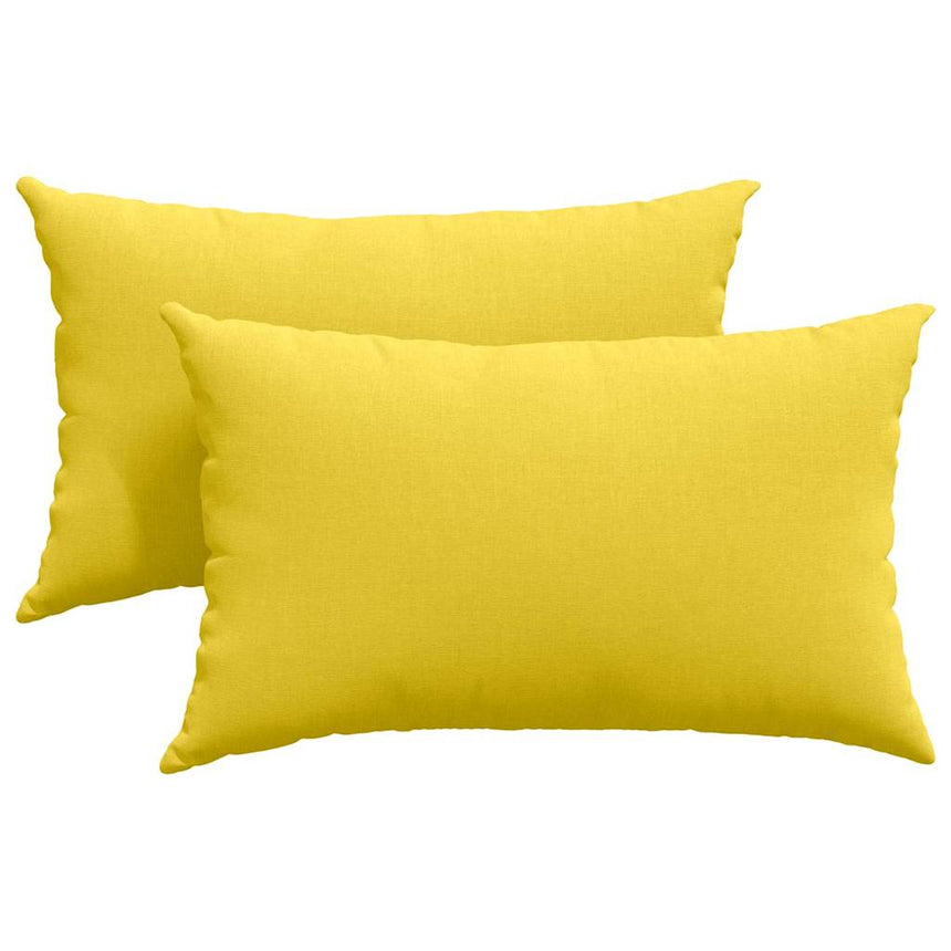 Zitkussens 2 Pcs Licht Geel 50 X 30 Cm Stof Lichtgeel