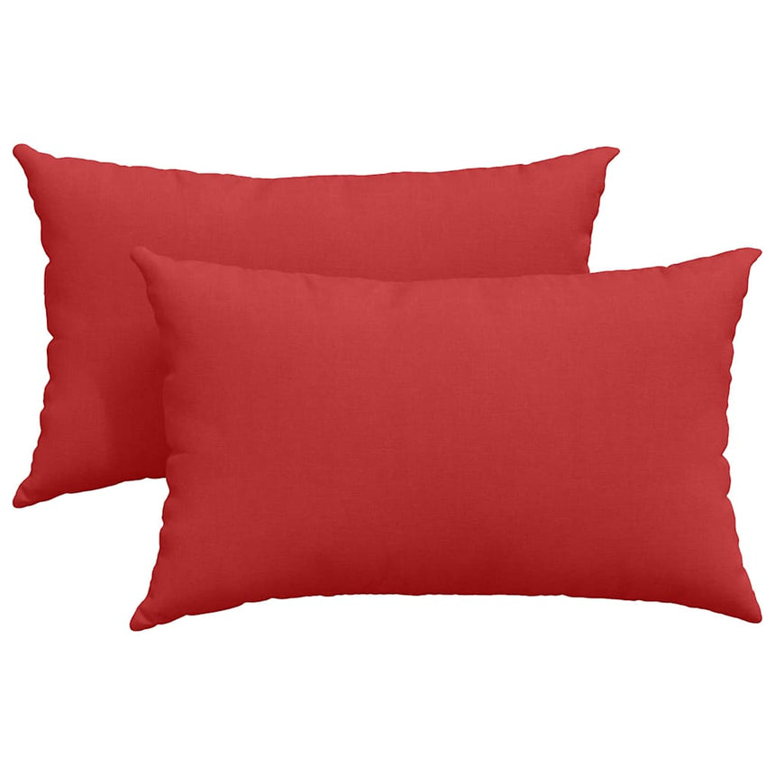 Zitkussens 2 Pcs 50 X 30 Cm Stof Rood