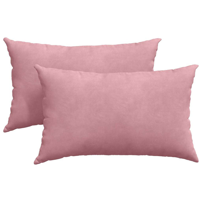 Zitkussens 2 Pcs 50 X 30 Cm Corduroy Stof Roze