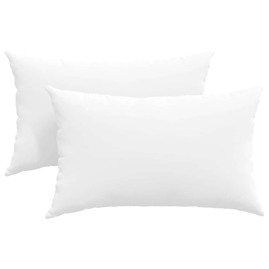 Zitkussens 2 Pcs 50 X 30 Cm Stof Wit