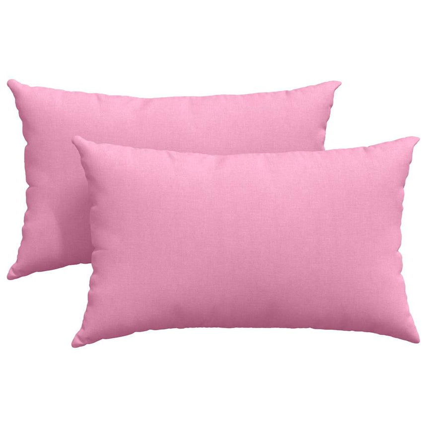 Zitkussens 2 Pcs 50 X 30 Cm Stof Roze
