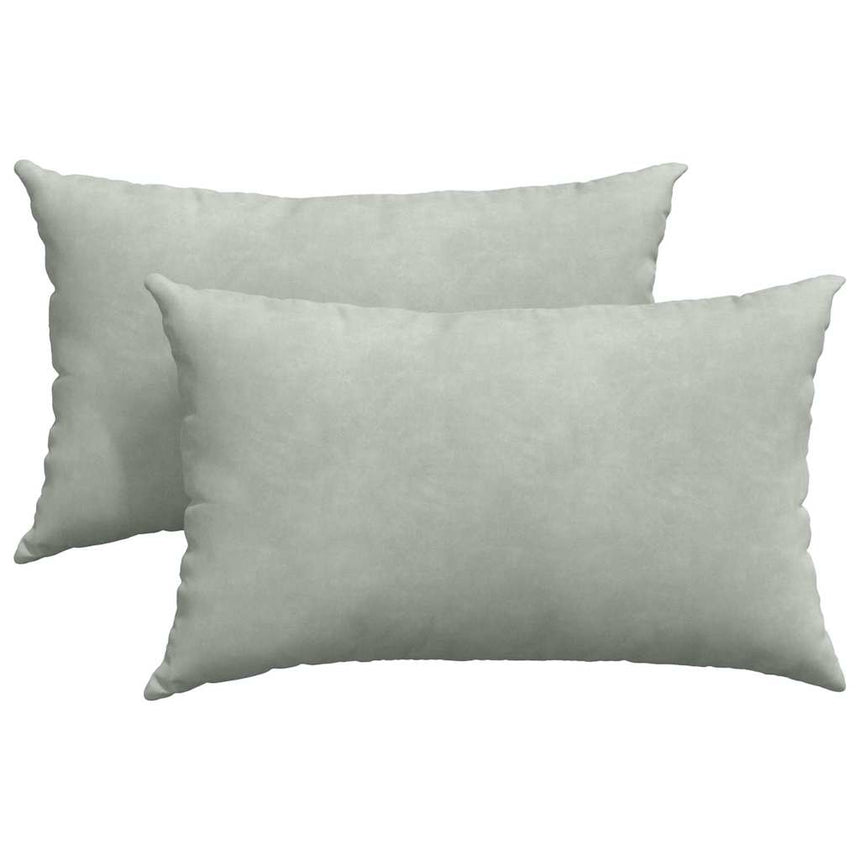 Zitkussens 2 Pcs 50 X 30 Cm Corduroy Stof Lichtgrijs