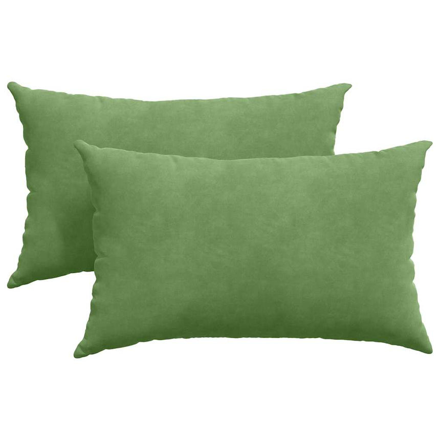 Zitkussens 2 Pcs 50 X 30 Cm Corduroy Stof Lichtgroen
