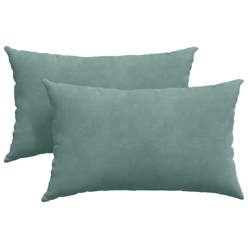 Zitkussens 2 Pcs 50 X 30 Cm Corduroy Stof Zeegroen
