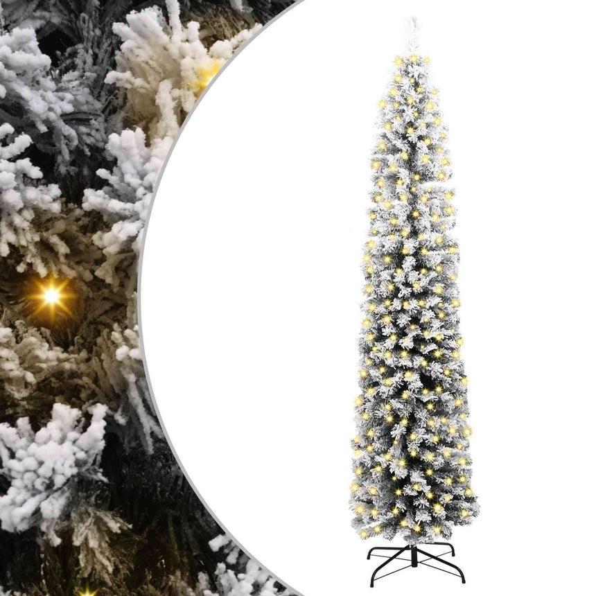 Kunstkerstboom Pvc En Staal En Kunststof Groen En Wit