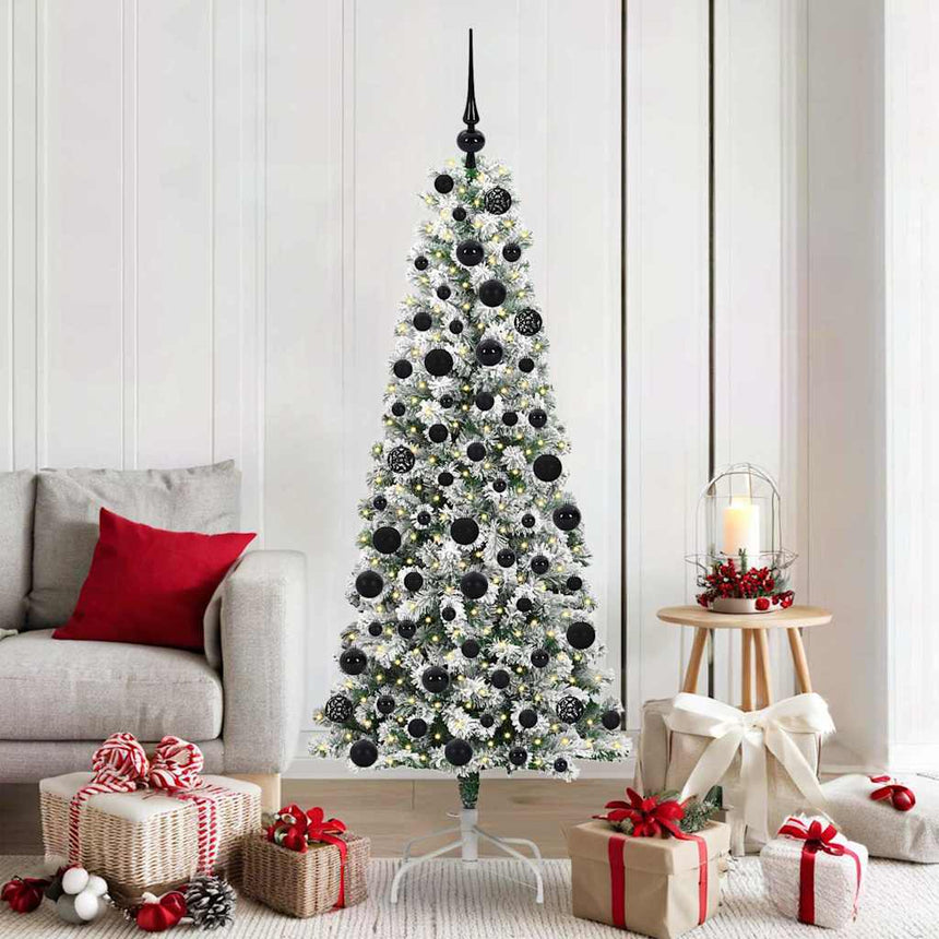 Kunstmatig Gelen Kerstboom Met Led -Striplichten Pvc