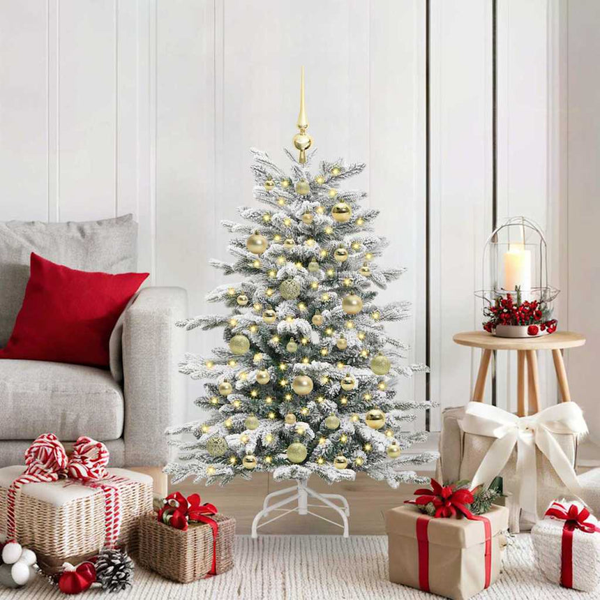 Kunstmatige Hinged Kerstboom Wit Pe En Pvc