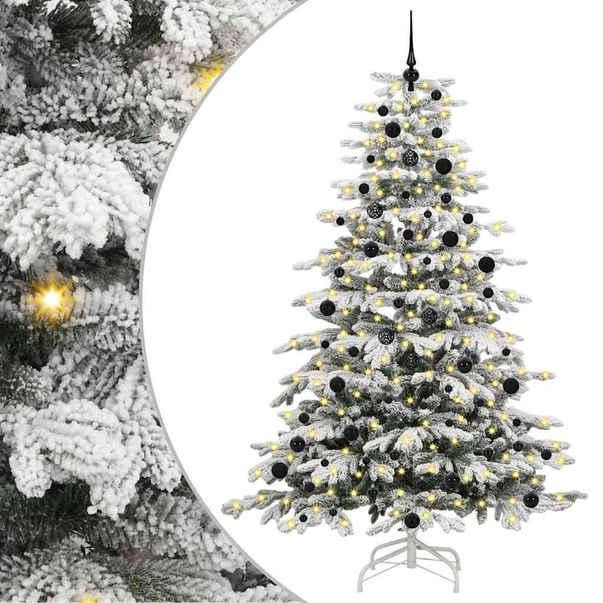 Kunstmatige Hinged Kerstboom Wit 240 Cm Pe En Pvc