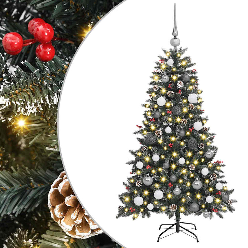 Kunstkerstboom Met 150 Led Groen Pvc En Plastic En Staal