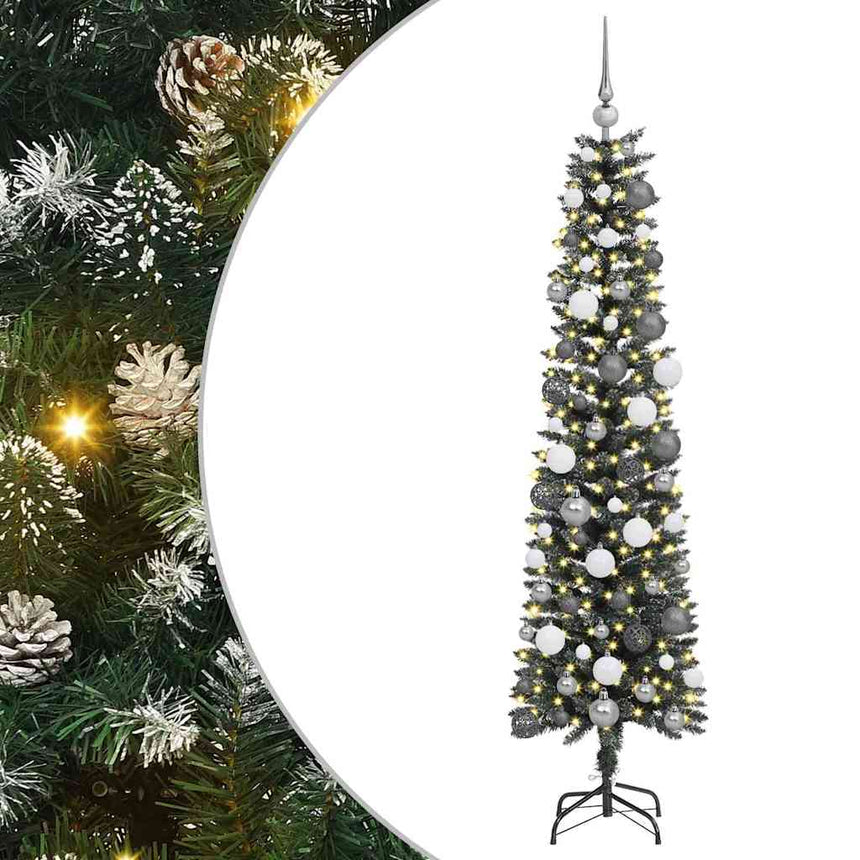 Kunstkerstboom Met 300 Led Groen Pvc En Plastic En Staal