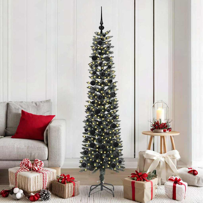 Kunstkerstboom Met 300 Led Groen Pvc En Plastic En Staal