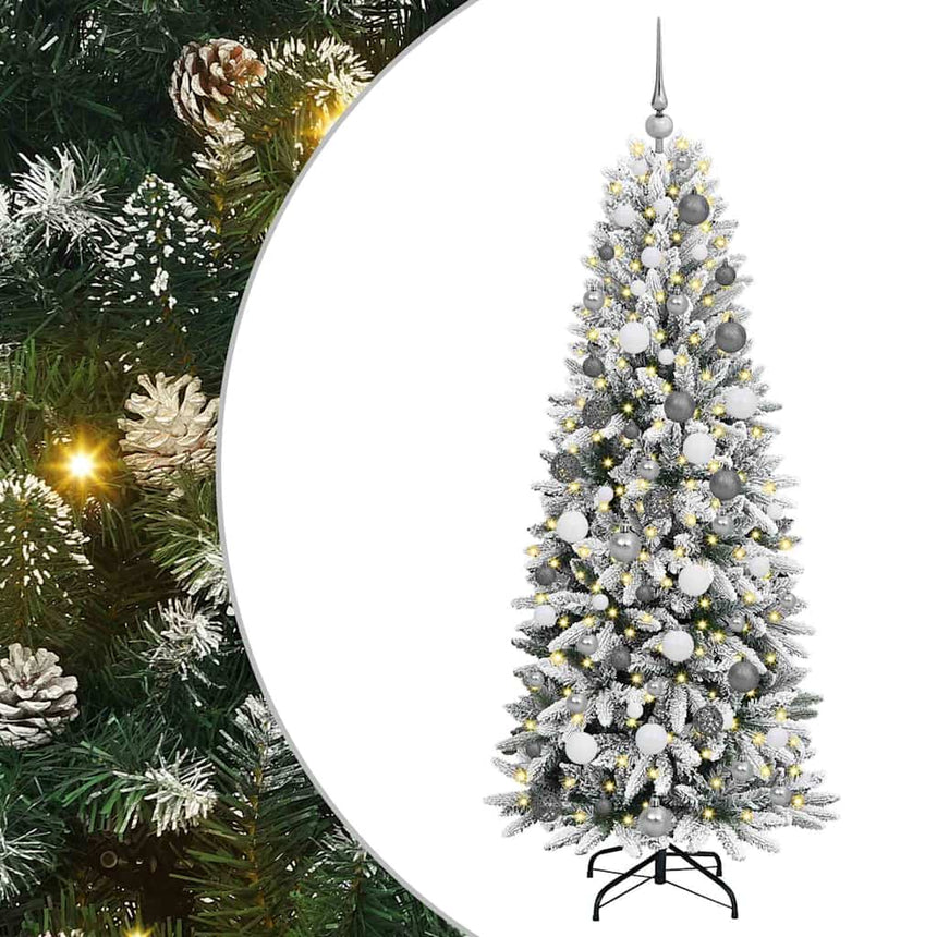 Kunstkerstboom Met 300 Led Met Standaard Wit Pvc
