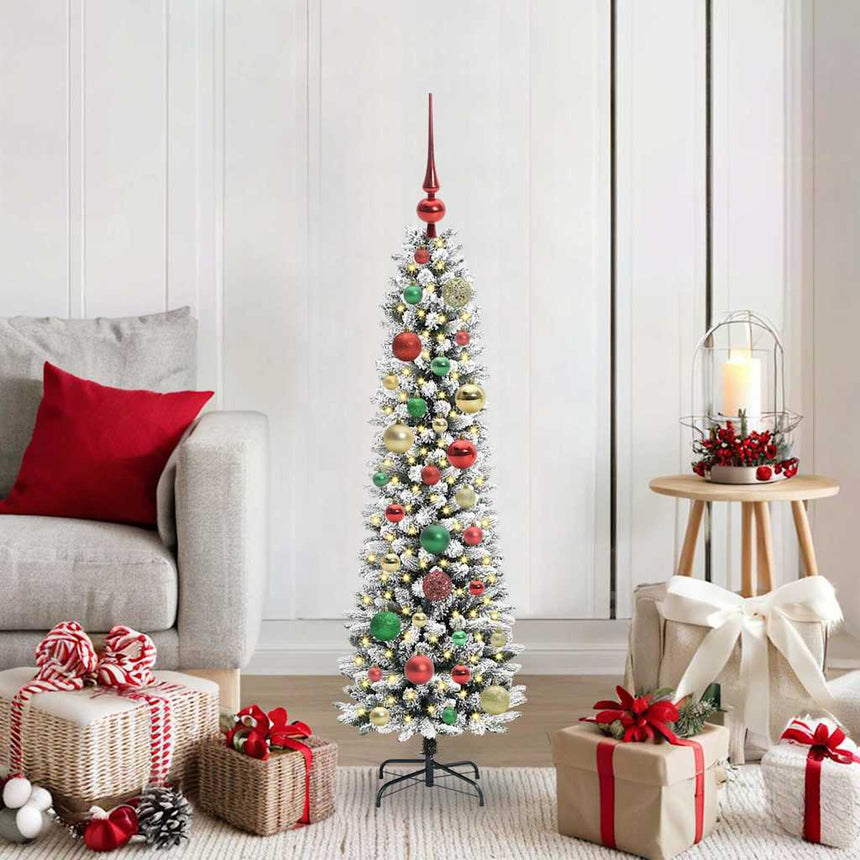 Kunstkerstboom Met 150 Led Wit Pvc En Metaal En Plastic