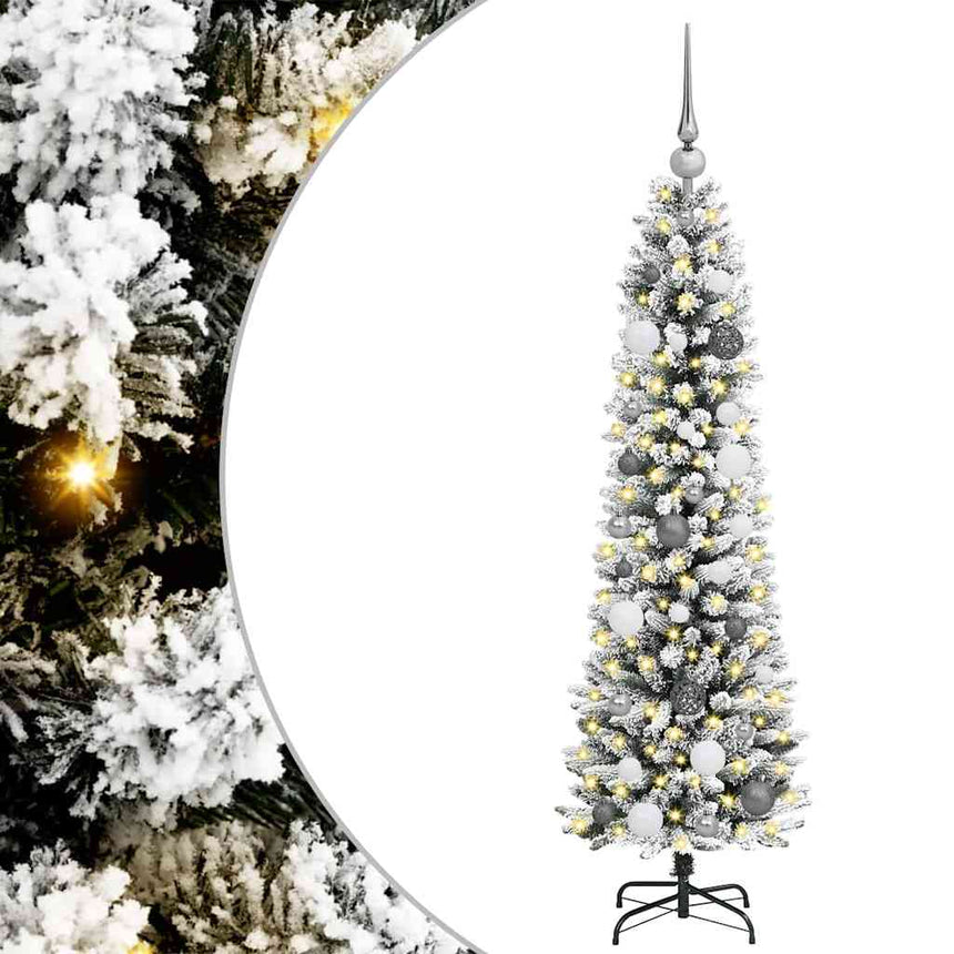 Kunstkerstboom Met 150 Led Wit Pvc En Metaal En Plastic