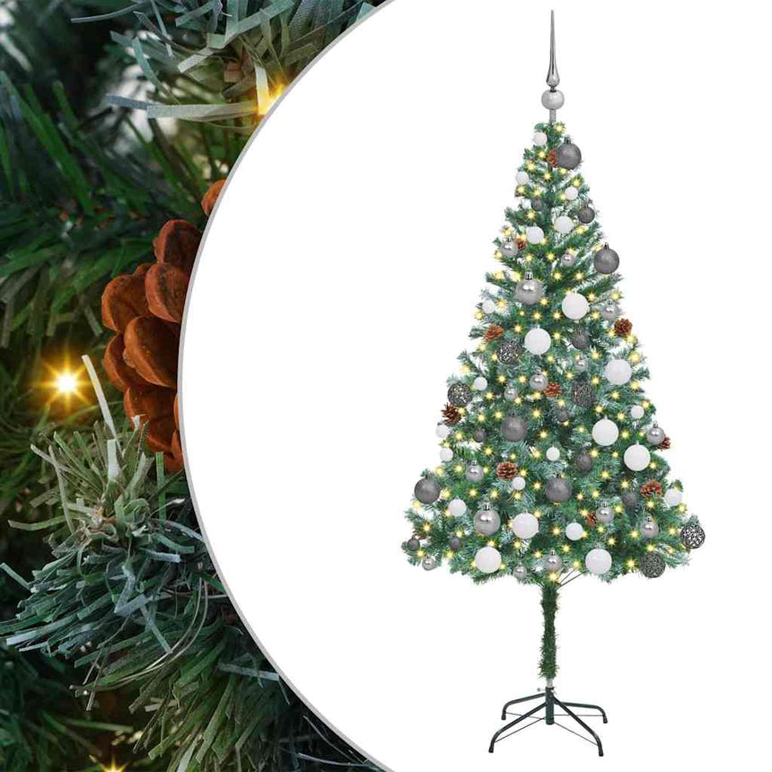 Kunstkerstboom Met 300 Led Groen 180 Cm Pvc En Staal