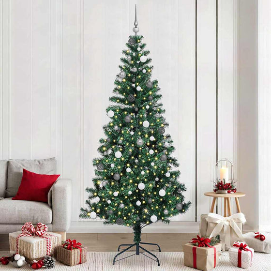 Kunststof Voorverlichte Kerstboom Groen Pvc En Metalen