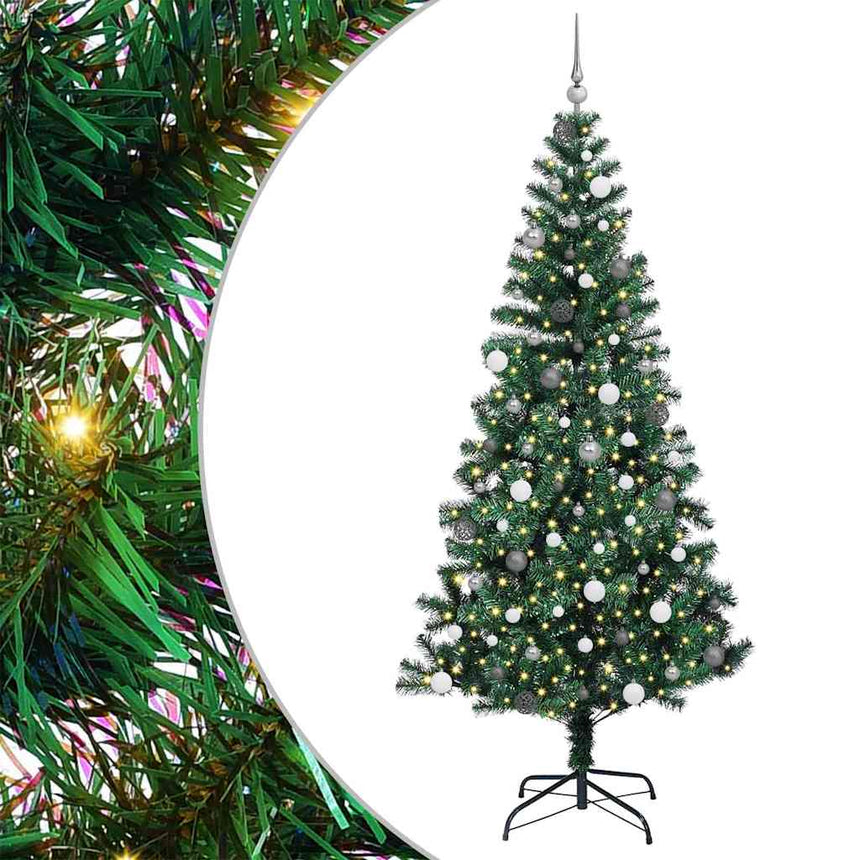 Kunststof Voorverlichte Kerstboom Groen Pvc En Metalen