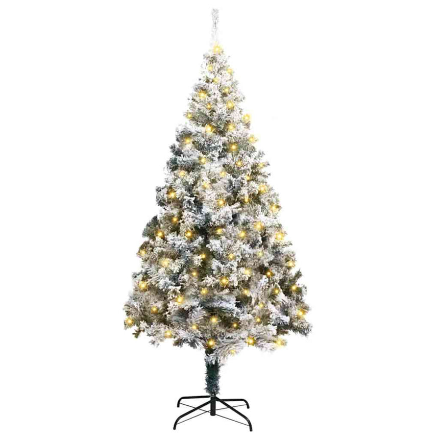 Kunstkerstboom Met 300 Led Wit 180 Cm Pvc En Staal En Kunststof
