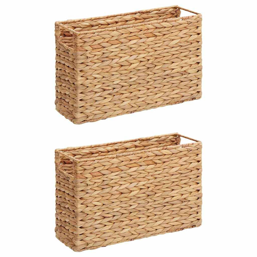 Magazine Manden 2 Pcs Naturel 39 X 14 X 25 Cm Waterhyacint