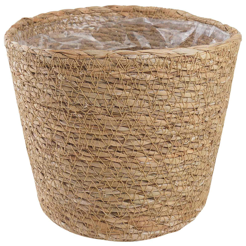 Zeegras Plantenmanden 3 Pcs Ø26 X 19 Cm 100% Zeegras