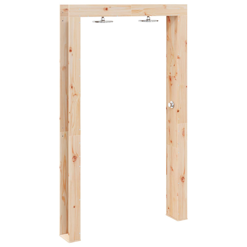 Buitendouche 226 Cm Massief Grenenhout En Roestvrijstaal