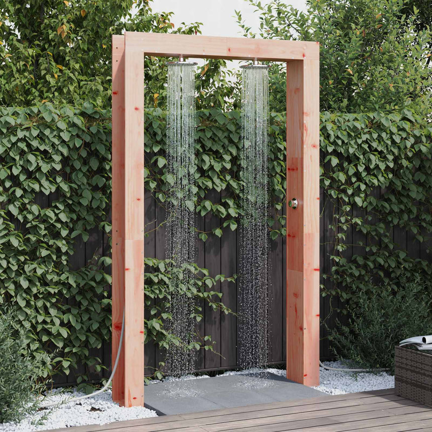 Buitendouche 226 Cm Massief Grenenhout En Roestvrijstaal