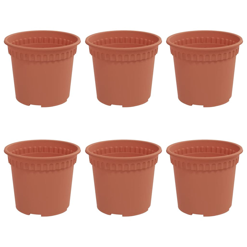 Ronde Bloempot 6 Pcs Kunststof
