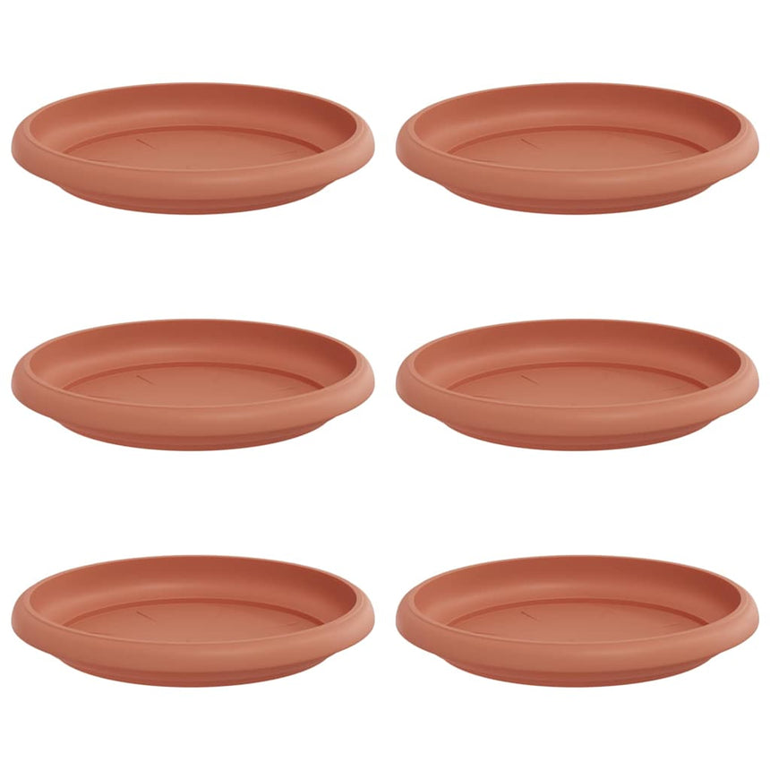 Ronde Bloemenschalen 6 Pcs Ø 14 X 2 Cm Kunststof