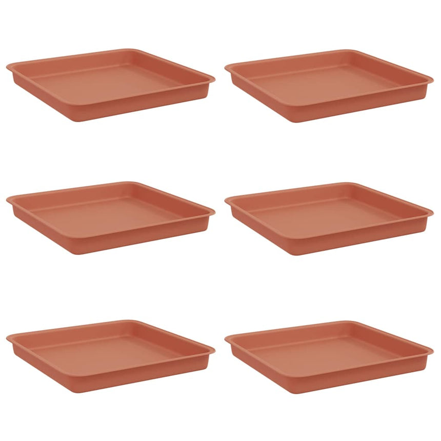 Vierkante Bloemenschotel 6 Pcs