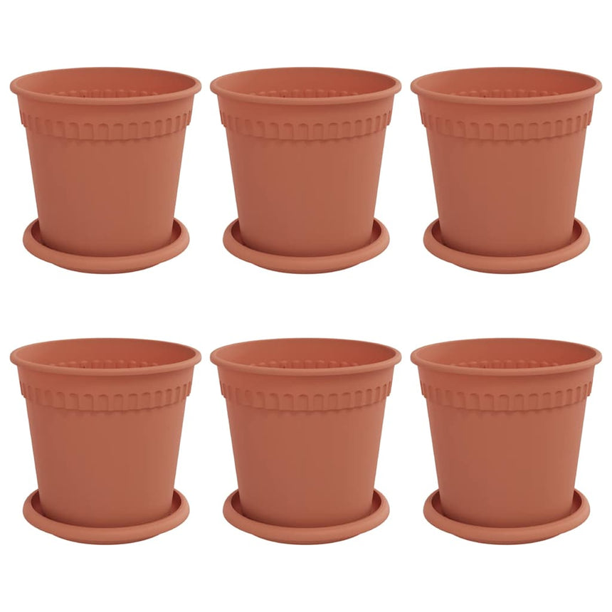 Plantenpotten 6 Pcs Ø 17 X 14 Cm Kunststof