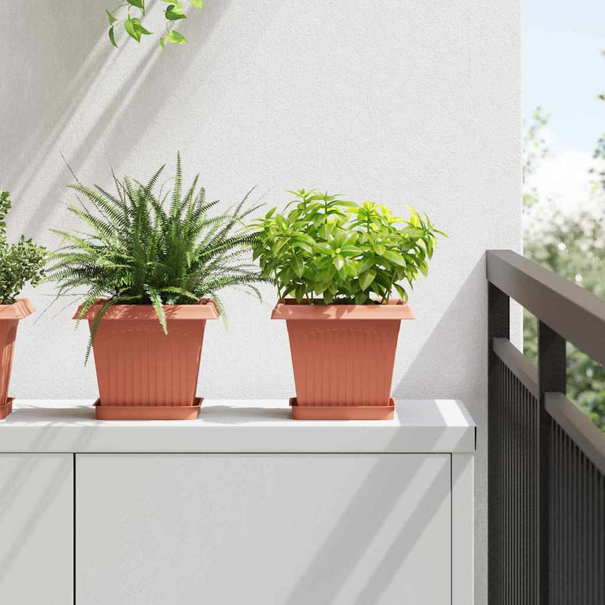 Plantenpotten 6 Pcs 23 X 23 X 17,5 Cm Kunststof
