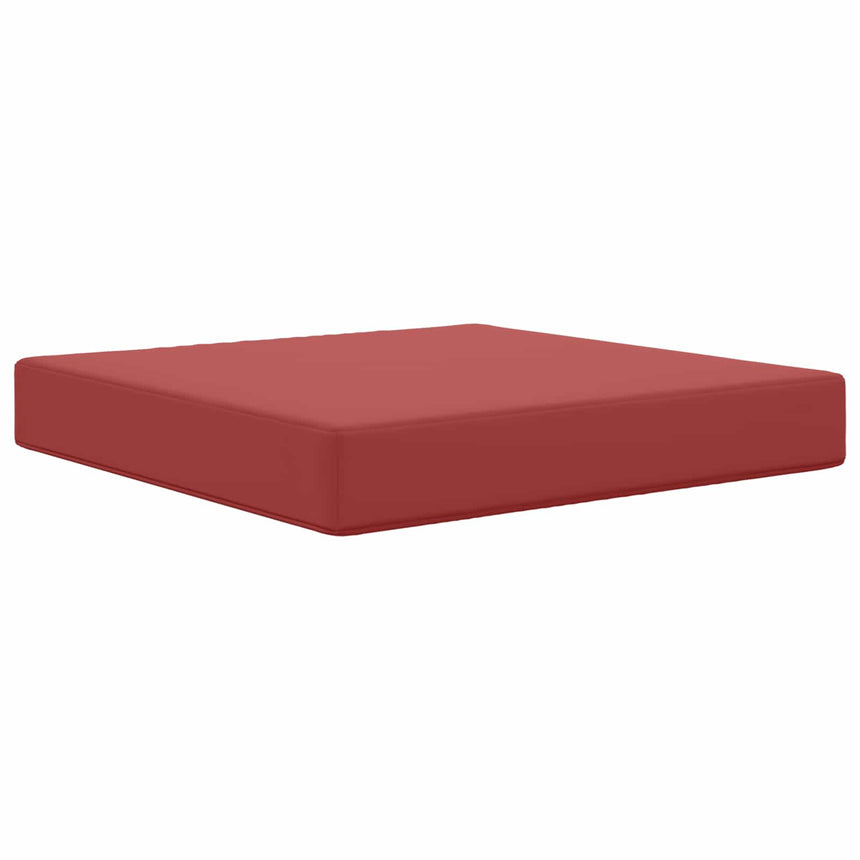 Buitenbankkussen 60 X 60 X 8 Cm Polyester Wijnrood