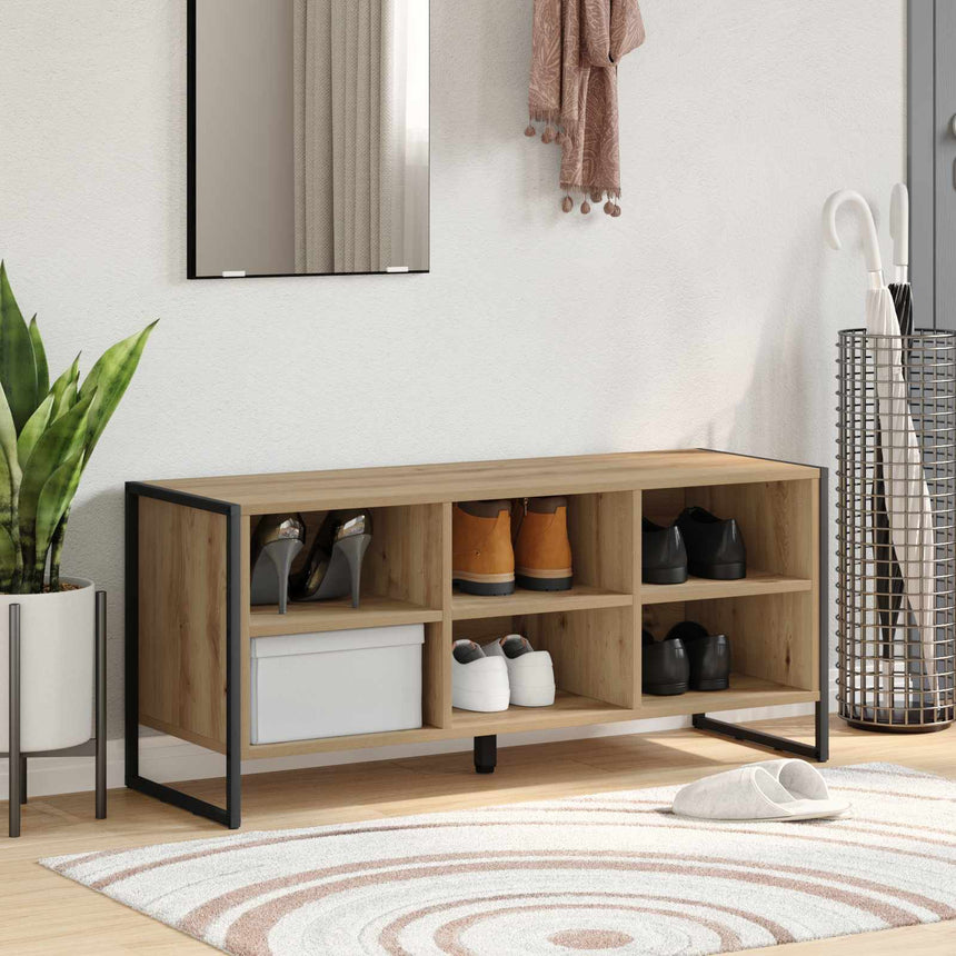 Schoenenkast 100 X 35 X 44 Cm Bewerkt Hout