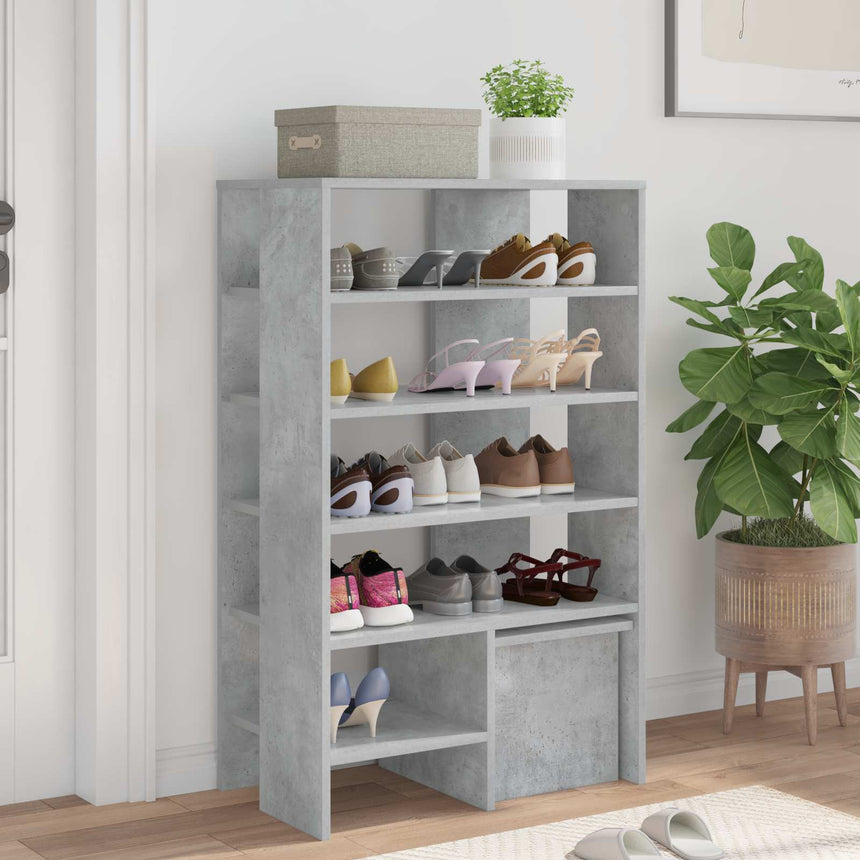Schoenenkast Met Plank Met Opslag 2 Pcs Bewerkt Hout