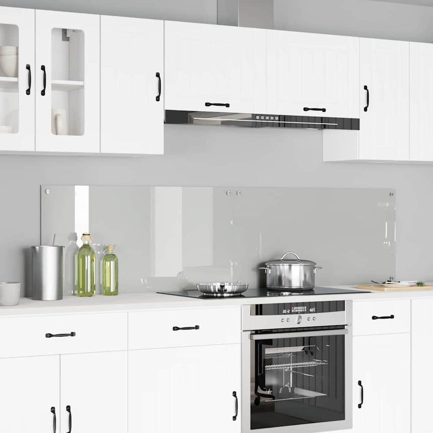Keukenachterwand 2 Pcs Wit 70 X 40 Cm Gehard Glas