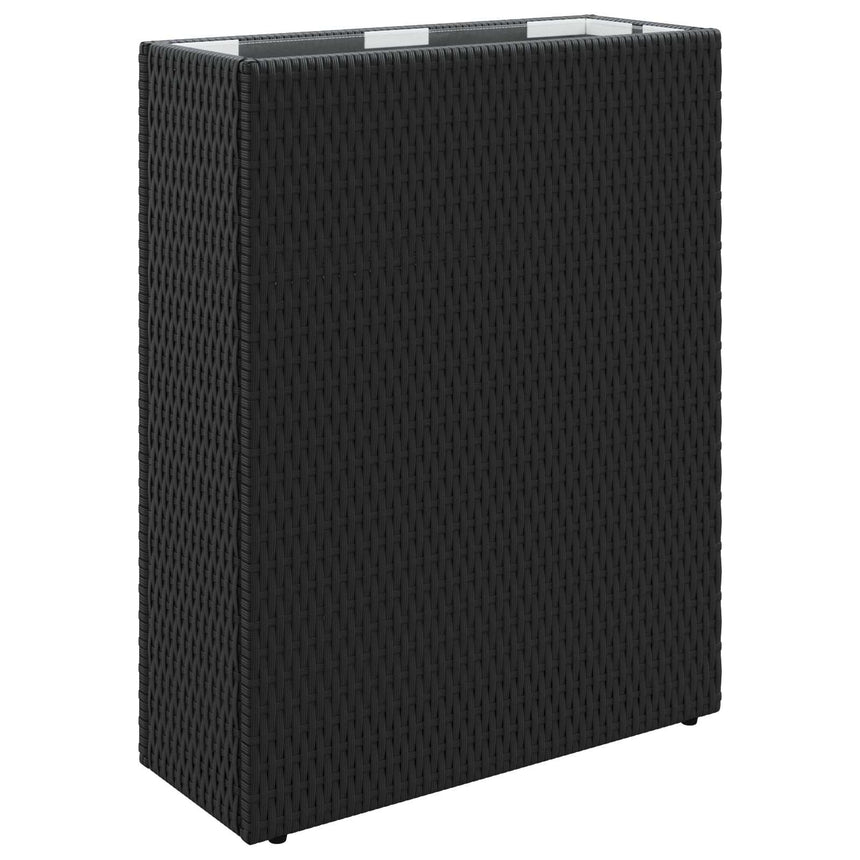 Hoge Plantenbak 55 X 22 X 70 Cm Poly Rattan