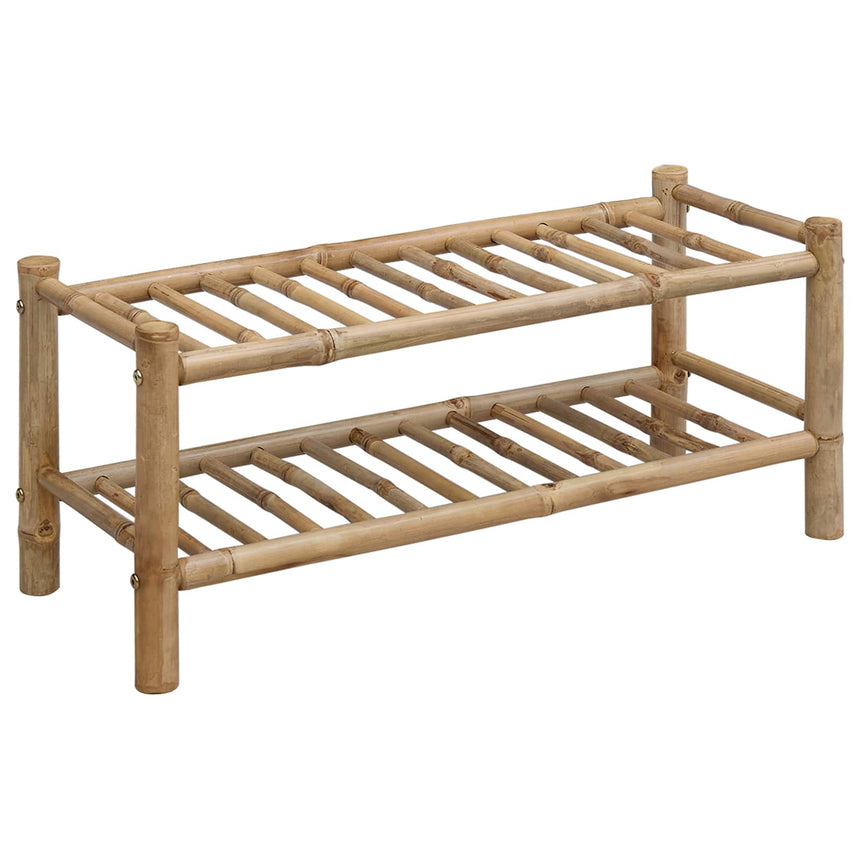 Schoenrek Met Plank Met Opslag Naturel 68 X 28 X 30 Cm Bamboe