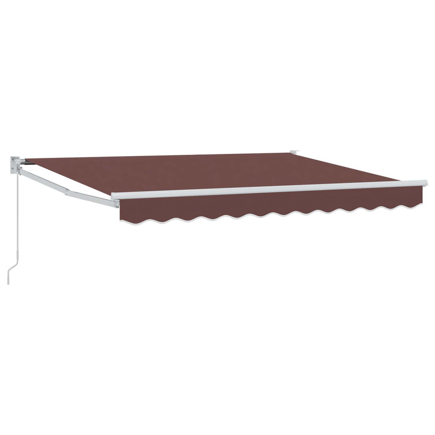 Uitschuifbare Luifel Bruin Bruin (Wit Frame)