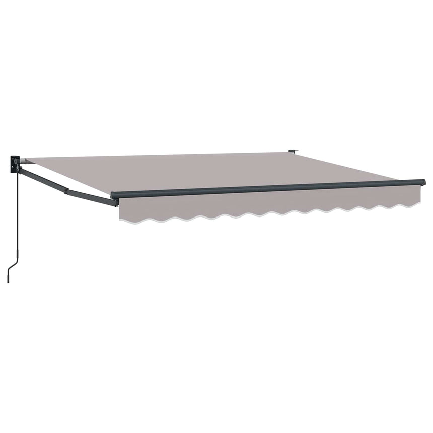 Uitschuifbare Luifel Lichtgrijs 2,5 X 2 M Wit (Anthraciet Frame)