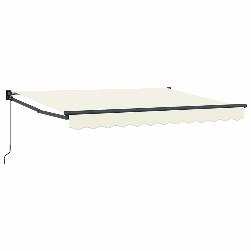 Uitschuifbare Luifel Crèmekleurig Crème (Anthraciet Frame)