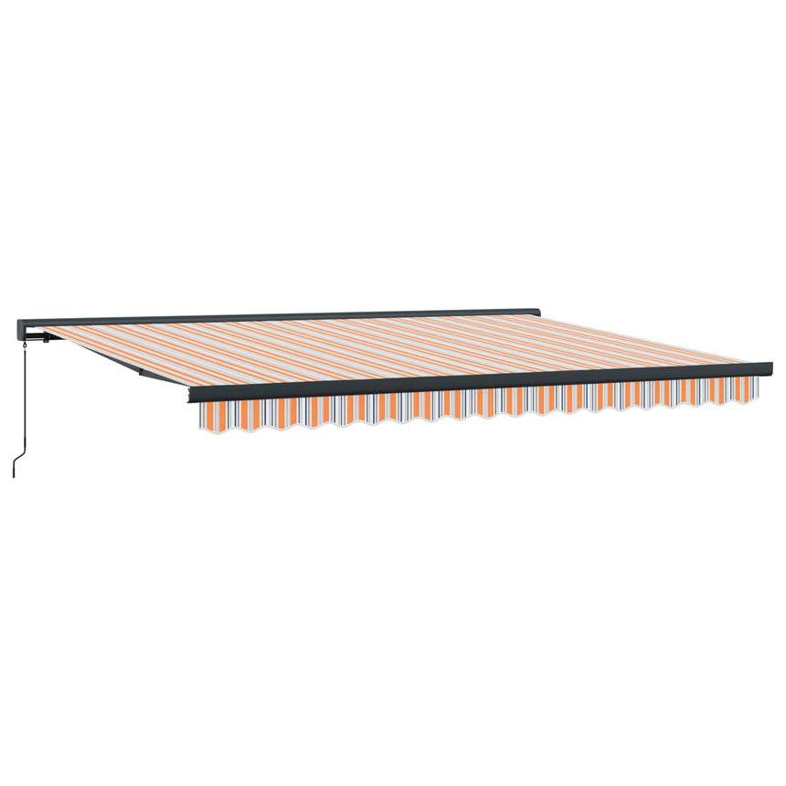 Inklapbare Luifel Oranje En Grijs 400 × 300 Cm Groen En Wit