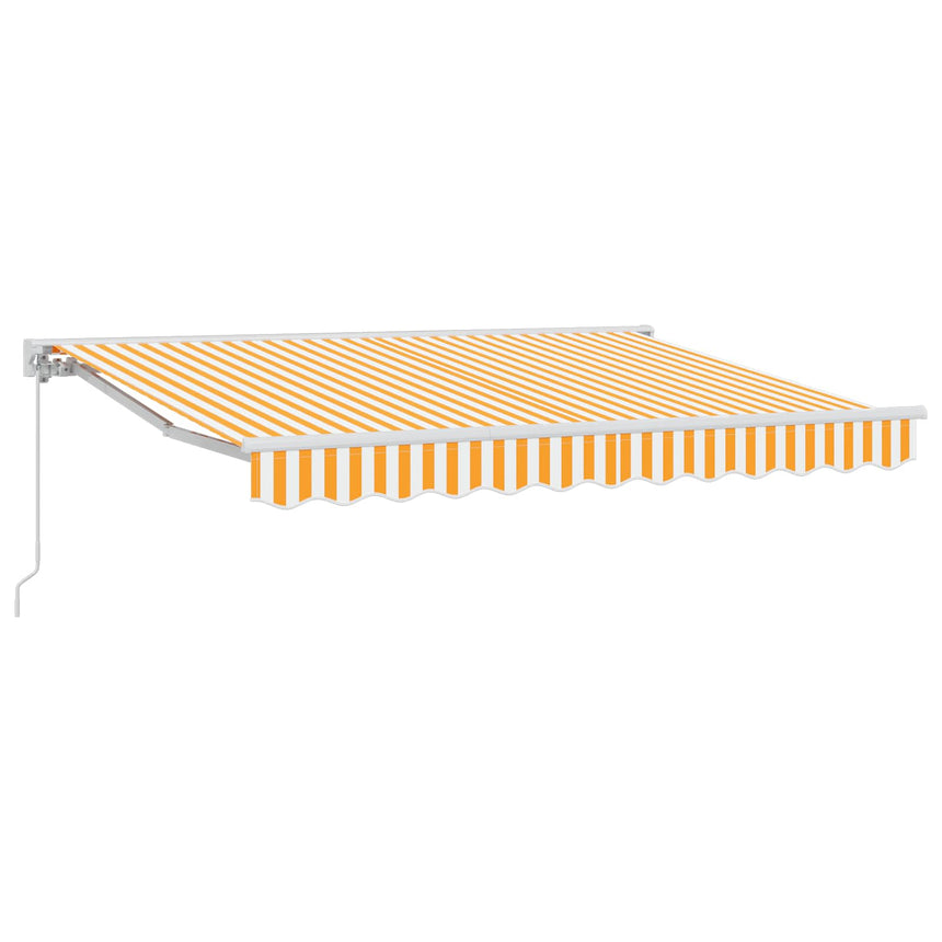 Uitschuifbare Luifel Oranje Oranje (Witte Frame)