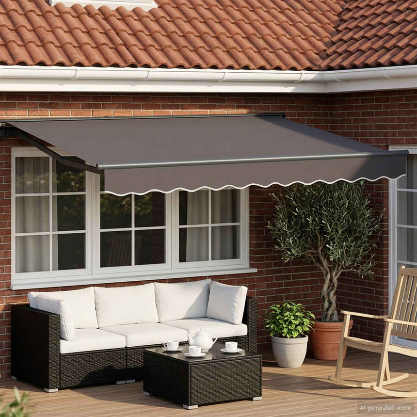 Zonnescherm Frame Antraciet 300 X 250 Cm Anthraciet (Anthraciet Frame)
