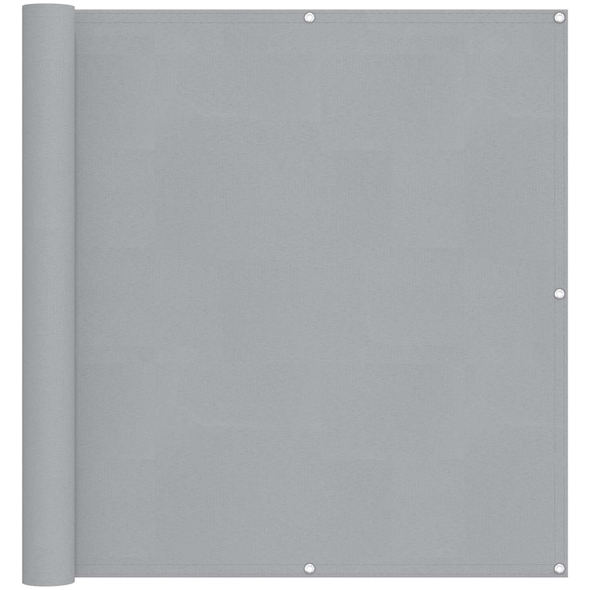 Balkonscherm Lichtgrijs 110 X 200 Cm Oxford Stof Lichtgrijs